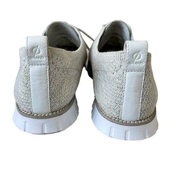 Cole Haan ZeroGrand Stitchlite Oxford Lace Up Shoes Grey Knit 12 - Picture 8 of 11